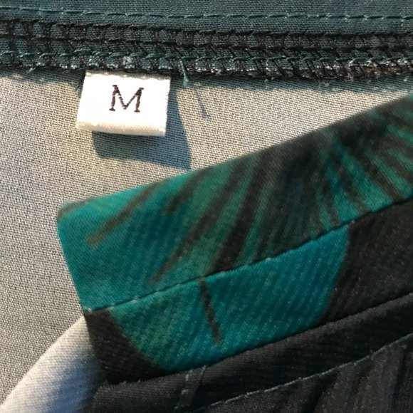 Teal Green Tunic Top with Peplum - M - Picture 9 of 10